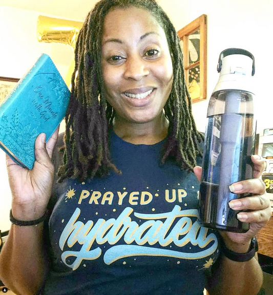 prayed up and hydrated unisex tee