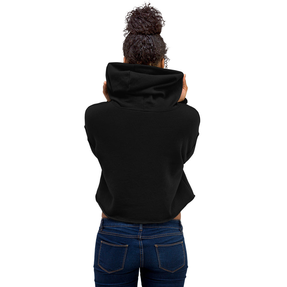 mind yo business crop hoodie