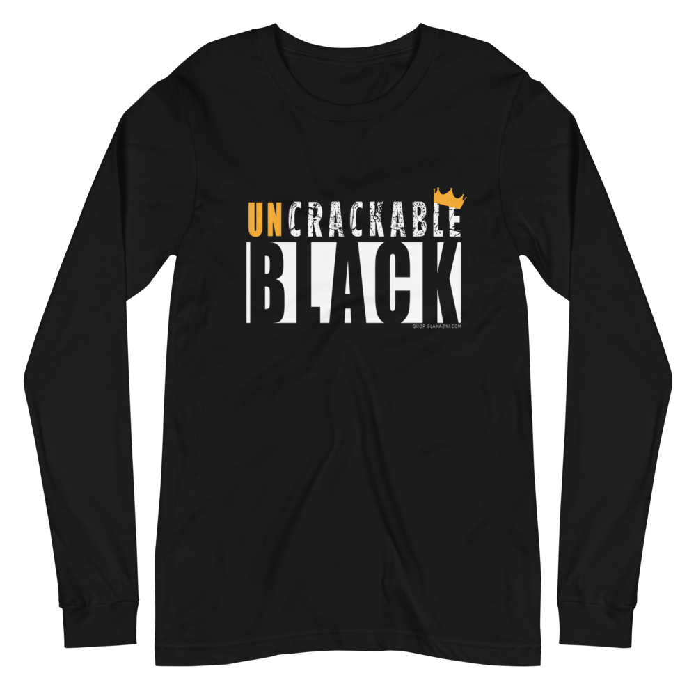 uncrackable black unisex long sleeve tee