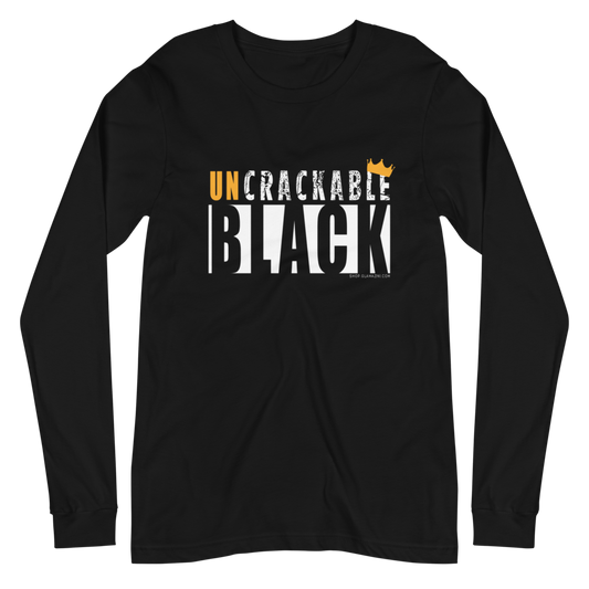 uncrackable black unisex long sleeve tee