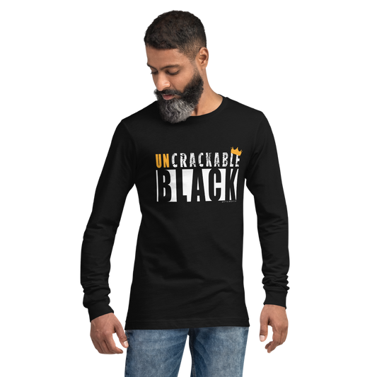 uncrackable black unisex long sleeve tee
