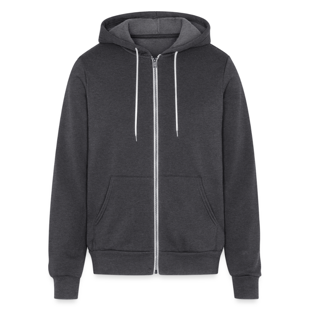 audacity unisex full zip hoodie - charcoal grey
