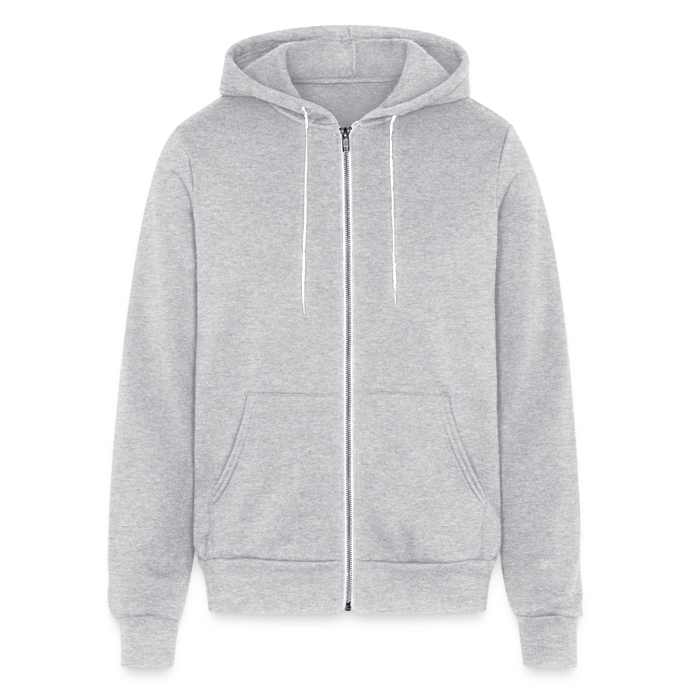 audacity unisex full zip hoodie - heather gray