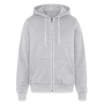 audacity unisex full zip hoodie - heather gray