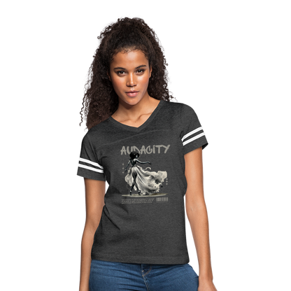 audacity women’s vintage t-shirt - vintage smoke/white