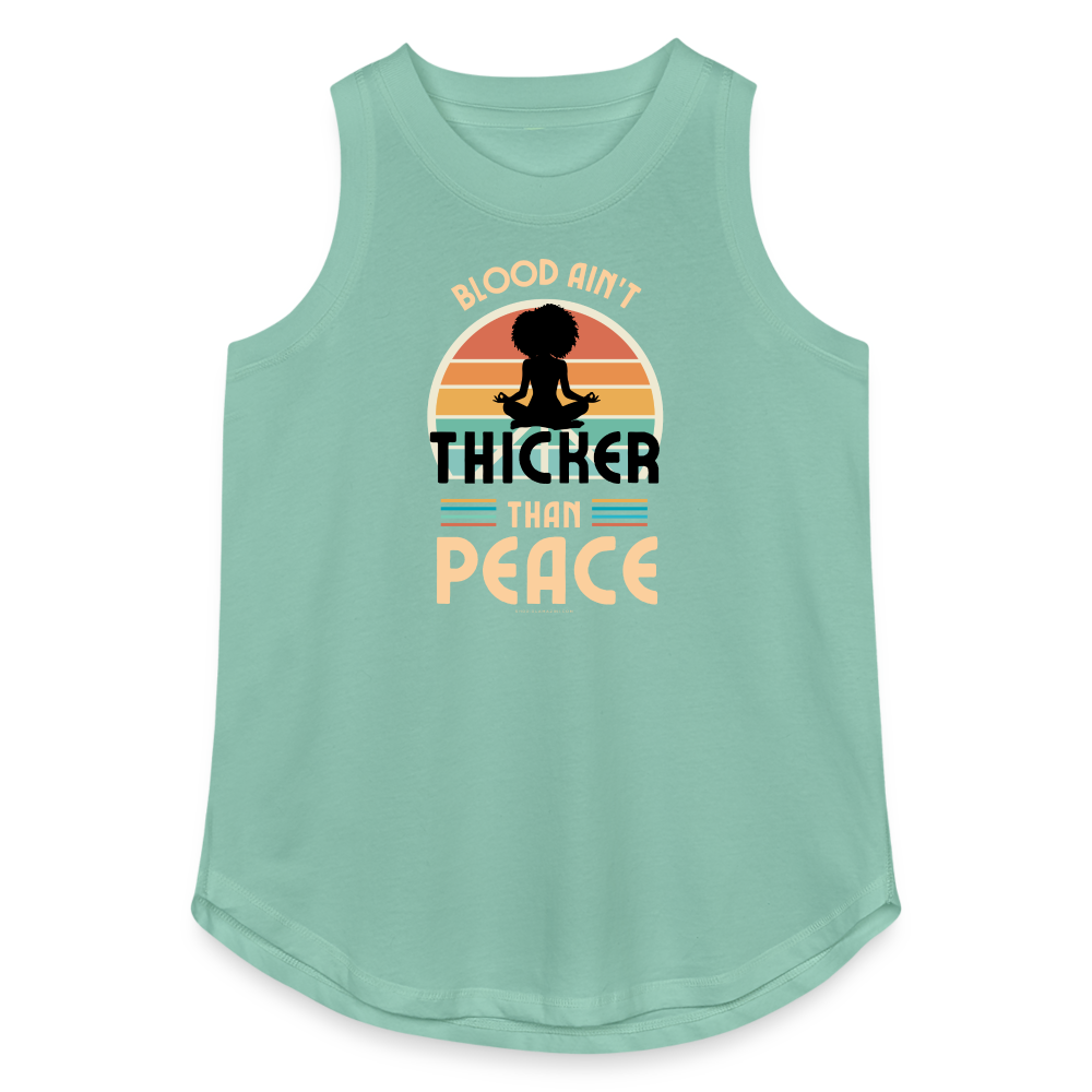 thicker than peace 2.0 women's relaxed tank top - saltwater