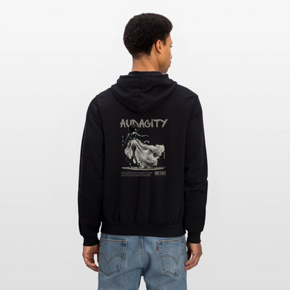 audacity unisex full zip hoodie - black