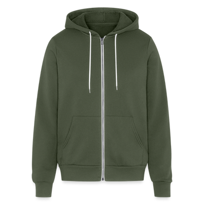audacity unisex full zip hoodie - military green
