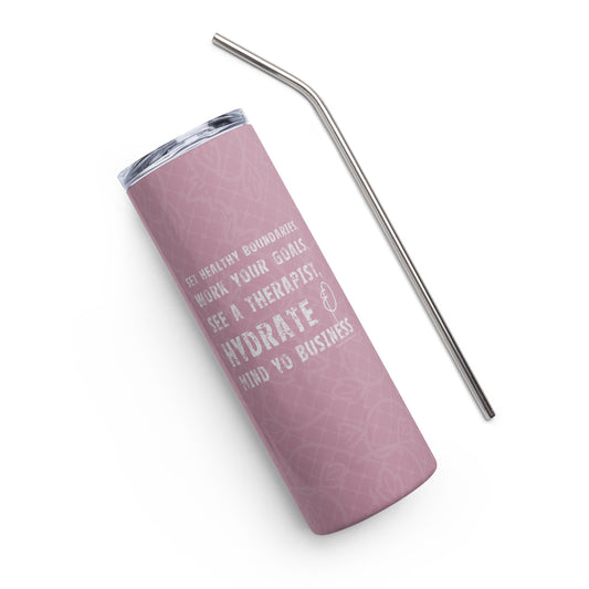 mind yo business stainless steel tumbler