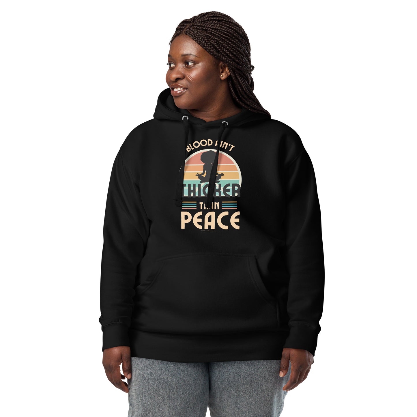 thicker than peace unisex hoodie