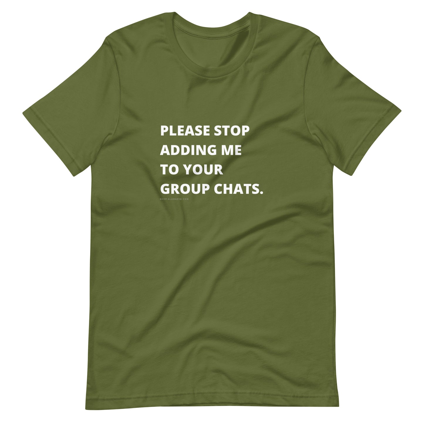please stop adding me to your group chats unisex tee