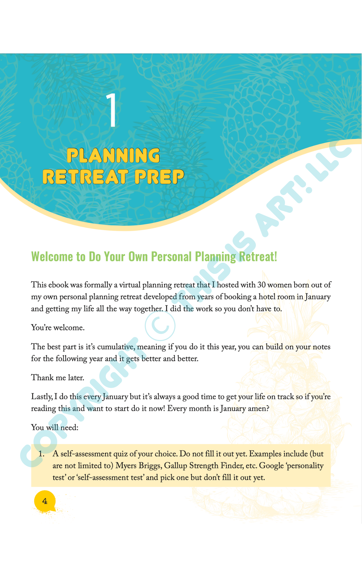 do your own personal planning retreat ebook
