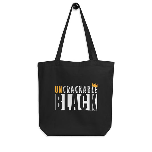 uncrackable black eco tote bag